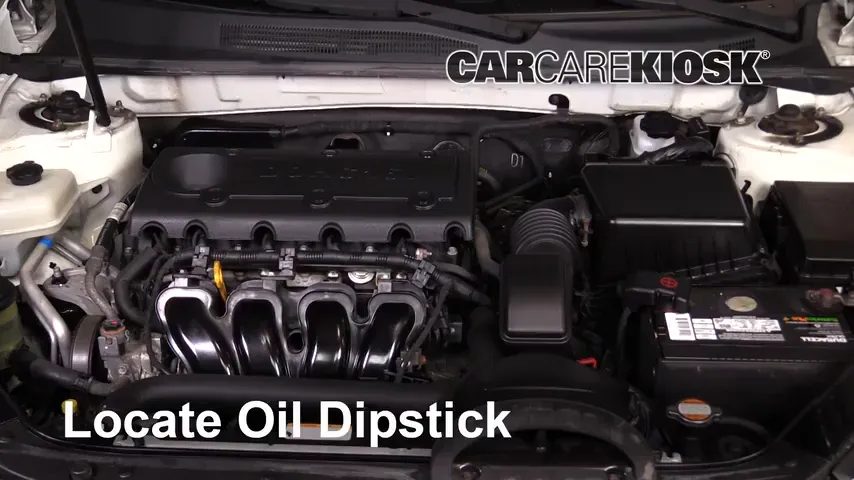 2009 Kia Optima EX 2.4L 4 Cyl. Oil Check Oil Level